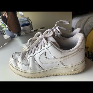 All White Women’s Nike Air Force 1 Size 7